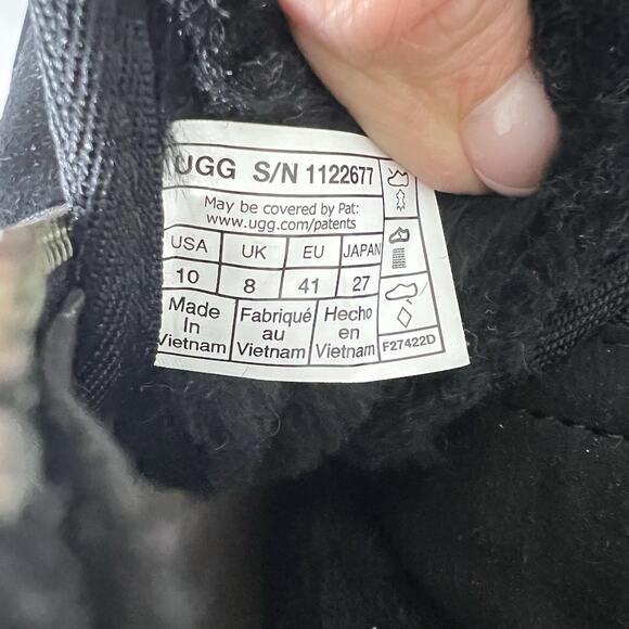 UGG Neumel Platform Zip Boots Women Size 10 Black 1122677 - Picture 11 of 11